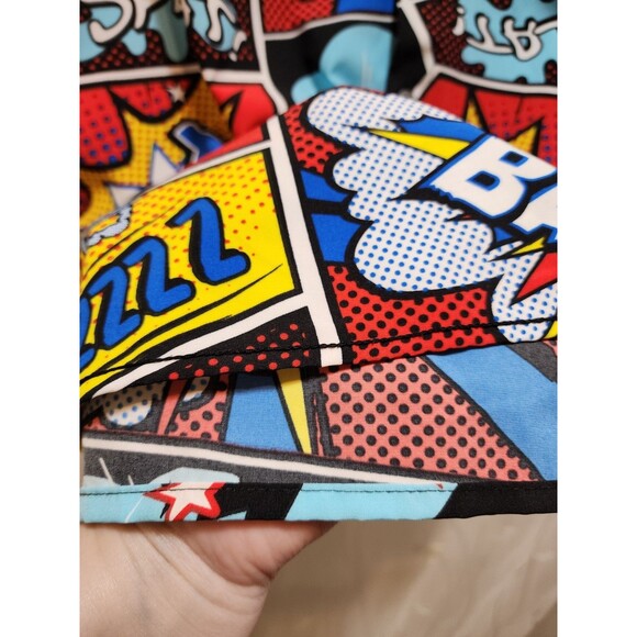 Oh Snap! Mens Medium Multcolor Button Shirt Pop Art Cartoon Retro Comic Graphic - Picture 4 of 15